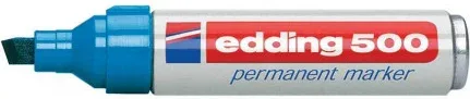 Marcador Permanente Punta Biselada 2-7Mm 500 Azul Edding 500-03