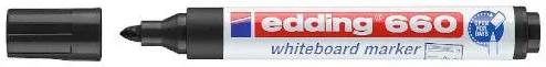 Marcador Pizarra Blanca 660 1,5-3Mm Negro Edding 660-01