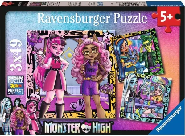 Puzzle ravensburger monster high 3x49