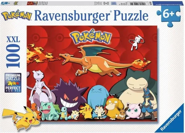 Puzzle ravensburger pokemon 6+ 100 piezas