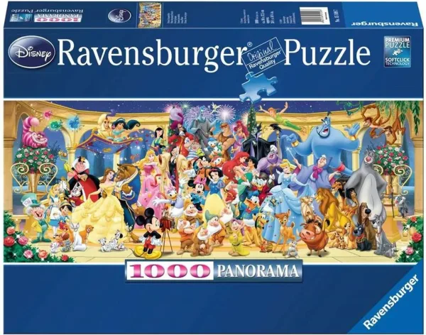 Puzzle ravensburger panorama: disney 1000 piezas
