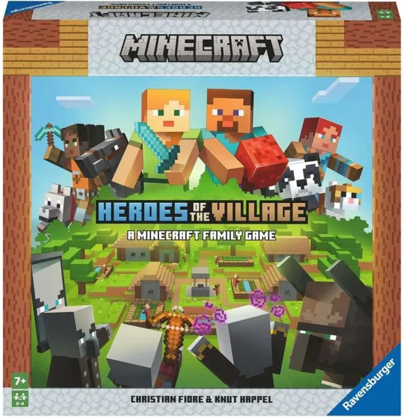 Juego de mesa ravensburger minecraft heroes of the village +7