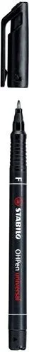 Marcador Permanente Punta Fina Ohpen Universal 0,7Mm. Negro Stabilo 842/46