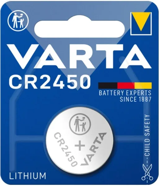Blister pilas varta litio boton 3v cr2450