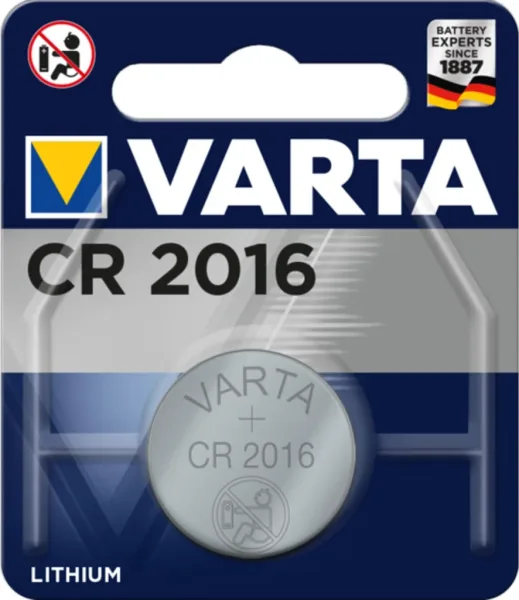 Blister pilas varta litio boton cr 2016 3v