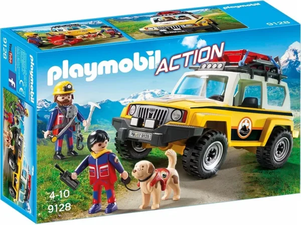 Playmobil vehiculo de rescate en la montaña