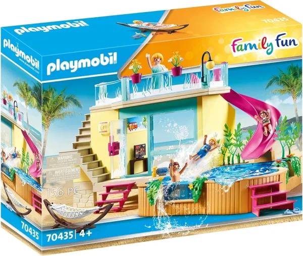 Playmobil bungalo con piscina