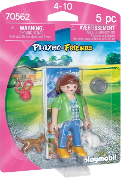 Playmobil mujer con gatitos