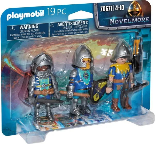 Playmobil set de 3 caballeros de novelmore