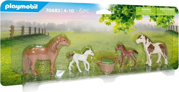 Playmobil ponis con potros