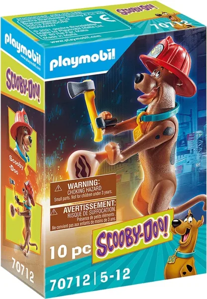 Playmobil scooby - doo! figura coleccionable bombero