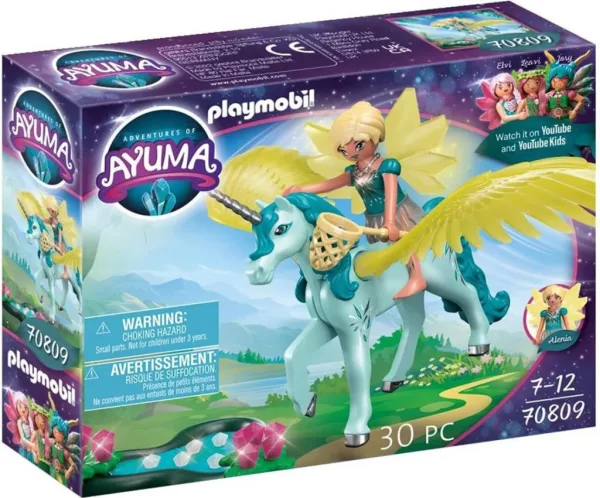 Playmobil crystal fairy con unicornio