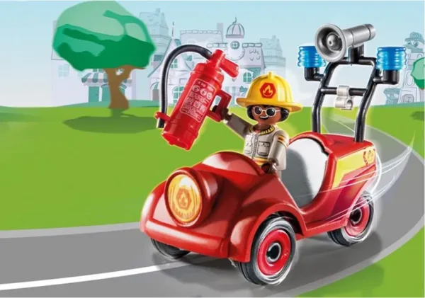 Playmobil d.o.c. mini coche de bomberos