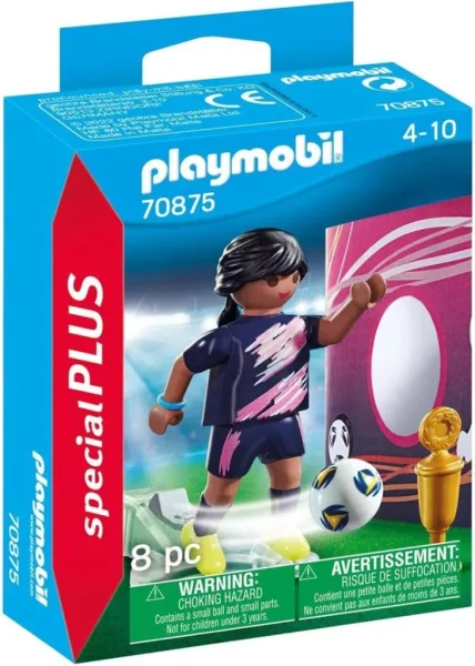 Playmobil special plus futbolista con muro de gol