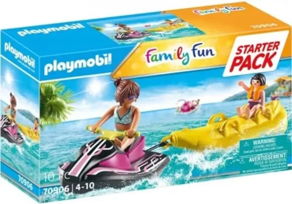 Playmobil starter pack moto de agua con bote banana