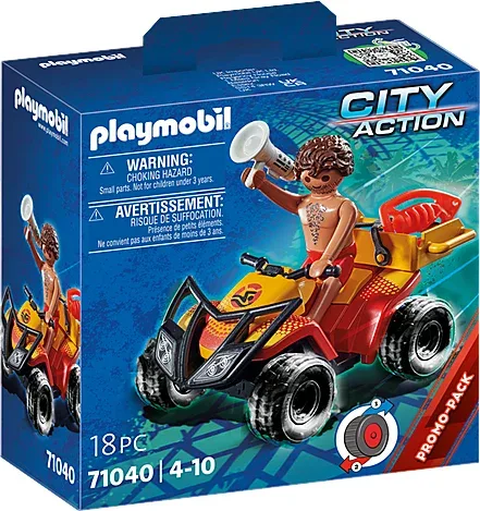 Playmobil city action quad de rescate
