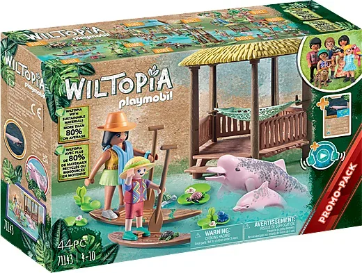 Playmobil wiltopia -  tour de remo con los delfines de río