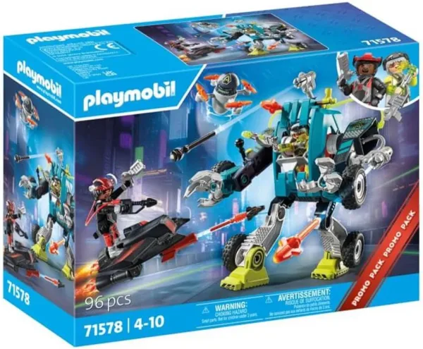 Playmobil robot vs planeador