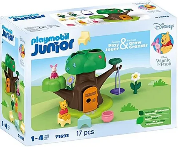 Playmobil junior  disney: winnie the pooh y piglet casa del árbol