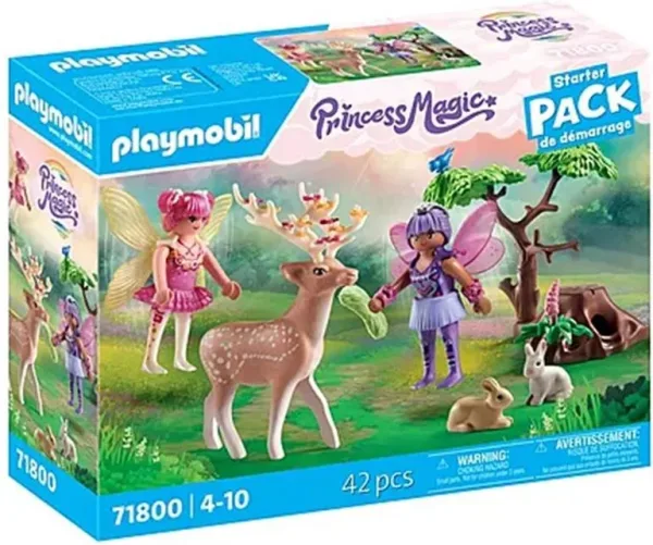 Playmobil -  starter pack hadas con animales del bosque