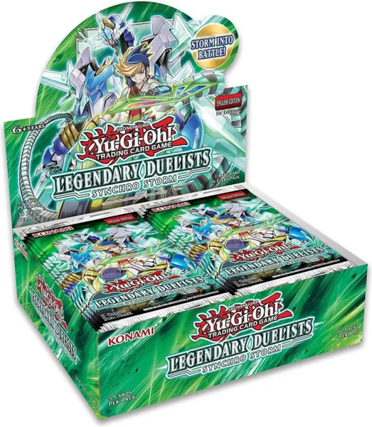 Caja de sobres de cartas yu - gi - oh synchro storm 24 sobres inglés