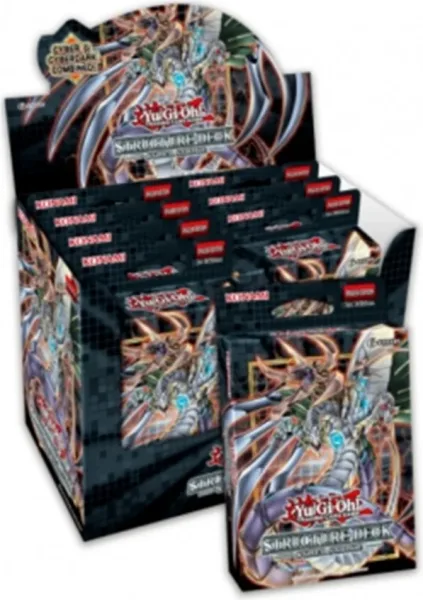 Caja de sobres de cartas yu - gi - oh cyber strike unlimited reprint 8 sobres inglés