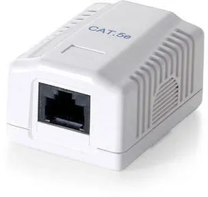 Roseta de superficie equip cat 6 utp 1 puerto hembra rj45