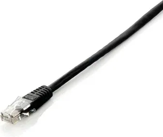 Cable red equip latiguillo rj45 u -  utp cat6 10m negro
