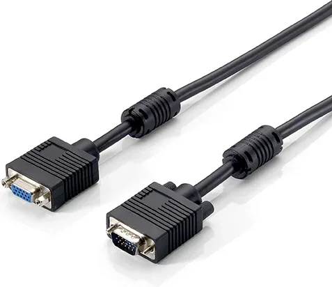 Cable alargo svga equip 3coax macho -  hembra 1.8m con ferritas