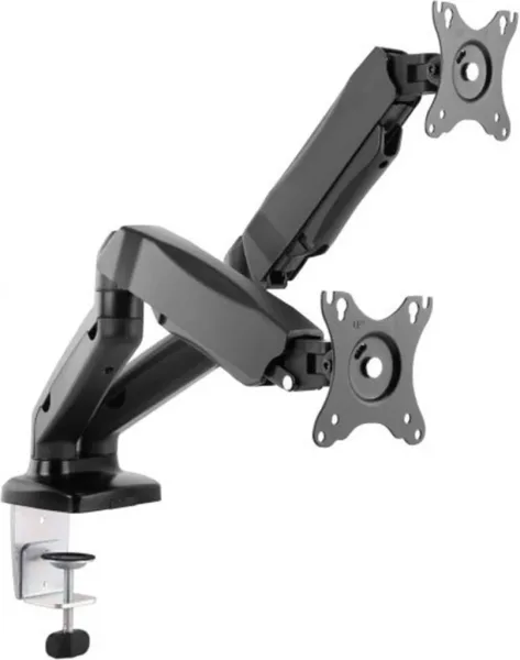 Soporte pantalla equip para mesa 13 pulgadas - 27 pulgadas 2 brazo inclinables para 2 monitor muelle de gas vesa hasta 6.5kg