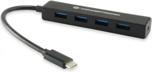 Hub USB 3.1 Tipo-C a 4 puertos