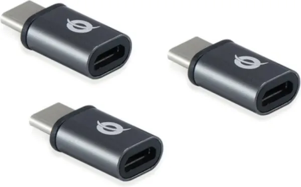 Kit adaptadores conceptronic USB tipo c 3.1 macho a micro USB hembra otg pack 3 unidades