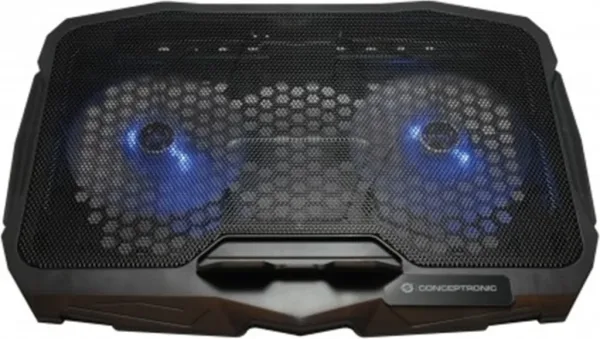Soporte - base de refrigeracion conceptronic thana07b para portatiles hasta 15.6 pulgadas ventiladores 125mm x2