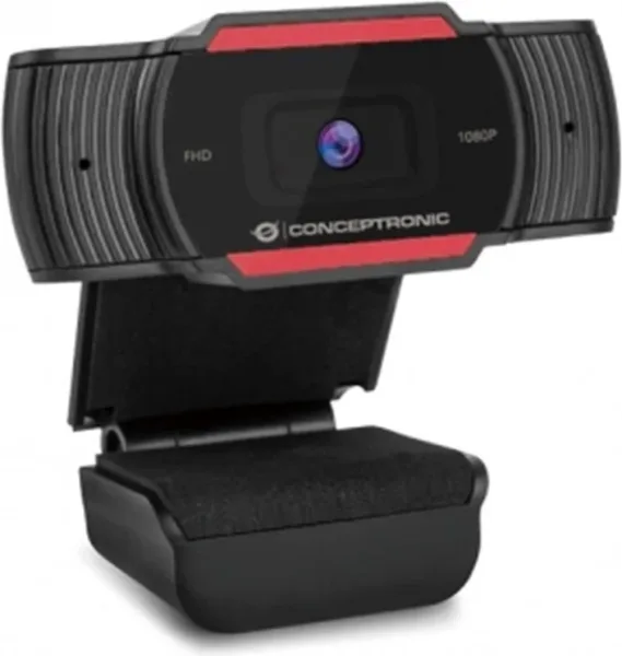 Webcam FHD conceptronic amdis04r - 1080p -  USB - 30 fps - angulo vision 65º - foco fijo - microfono integrado