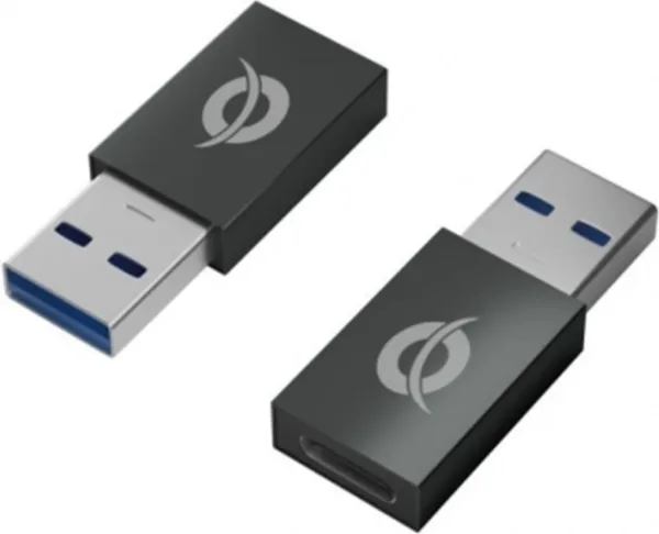 Kit adaptadores conceptronic usb 3.0 a usb tipo c macho - hembra 2 unidades