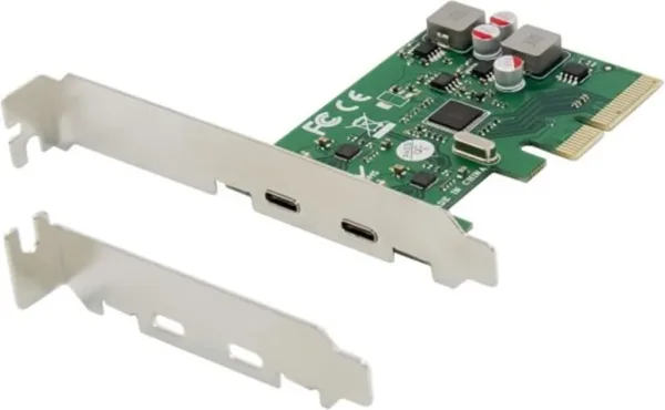 Tarjeta conceptronic pci express 4x 2 puertos usb 3.2 gen2 tipo c autoalimentada