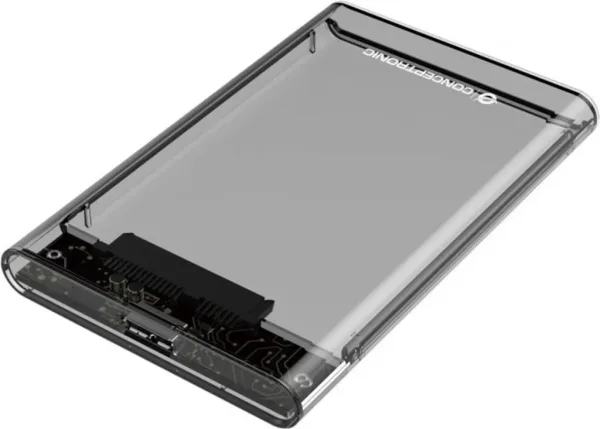 Caja externa conceptronic USB 3.0 SATA transparente sin tornillos dante03t