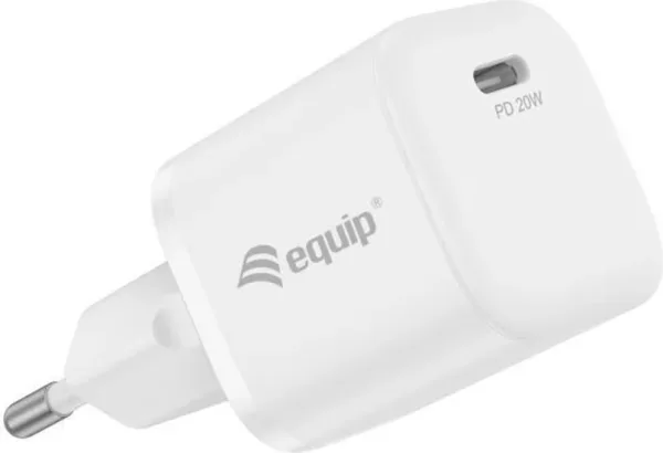 Pack 25 unidades cargador de pared equip 245530 pd 1 x usb tipo c - 20w - carga rapida