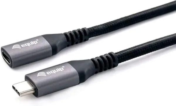 Cable alargo usb tipo c equip 4k macho - hembra 0.5m