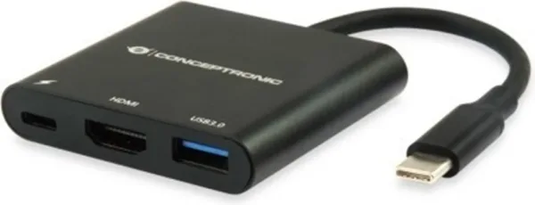 Adaptador conceptronic usb tipo c a hdmi - usb 3.0 - usb tipo c