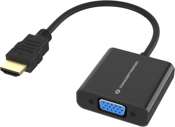 Adaptador HDMI a VGA conceptronic 0.25m -  macho - hembra -  negro