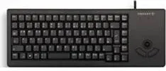 Teclado cherry xs trackball raton integrado compacto USB negro