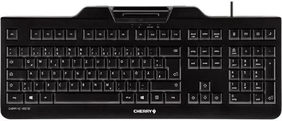 Cherry Teclado+lector chip integrado (DNIe) Negro