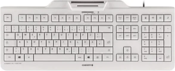 Cherry Teclado+Lector Chip Integrado (DNIe) Blanco