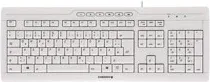 Teclado cherry stream 3.0 USB ultraplano blanco