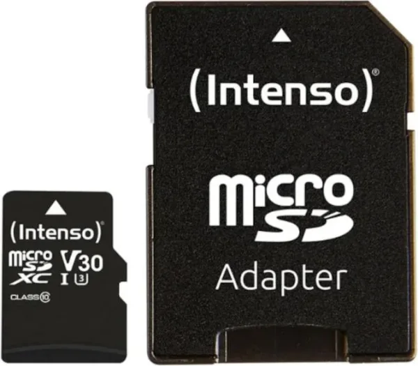 Tarjeta memoria micro SD intenso 16gb profesional v30 + adaptador SD