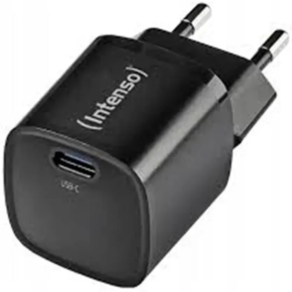 Intenso | Cargador pared GaN W30C² USB-C Negro