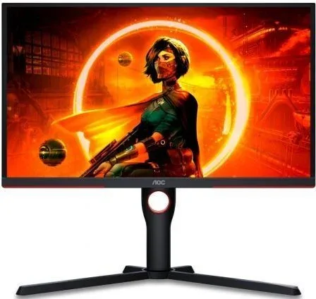 Monitor Gaming AOC 25G3ZM/BK 24.5"/ Full HD/ 0.5ms/ 240Hz/ VA/ Regulable en altura/ Negro y Rojo