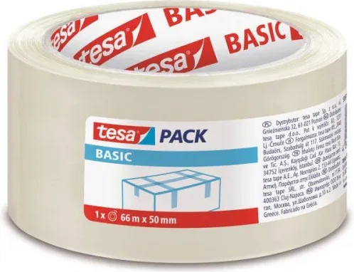 Pack 6 Cintas de Embalaje Basic 50Mm.x66M. Transparente Tesa 58570-00000-00