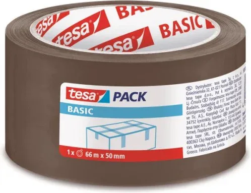 Pack 6 Cintas de Embalaje Basic 50Mm.x66M. Marron Tesa 58571-00000-00